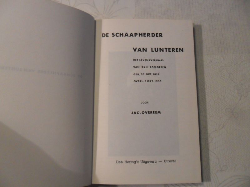 Overeem Jac. - De schaapherder van Lunteren