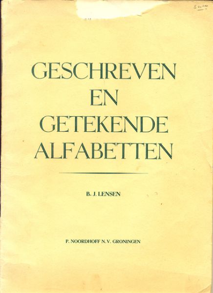 Lensen, B.J. - Geschreven en getekende alfabetten