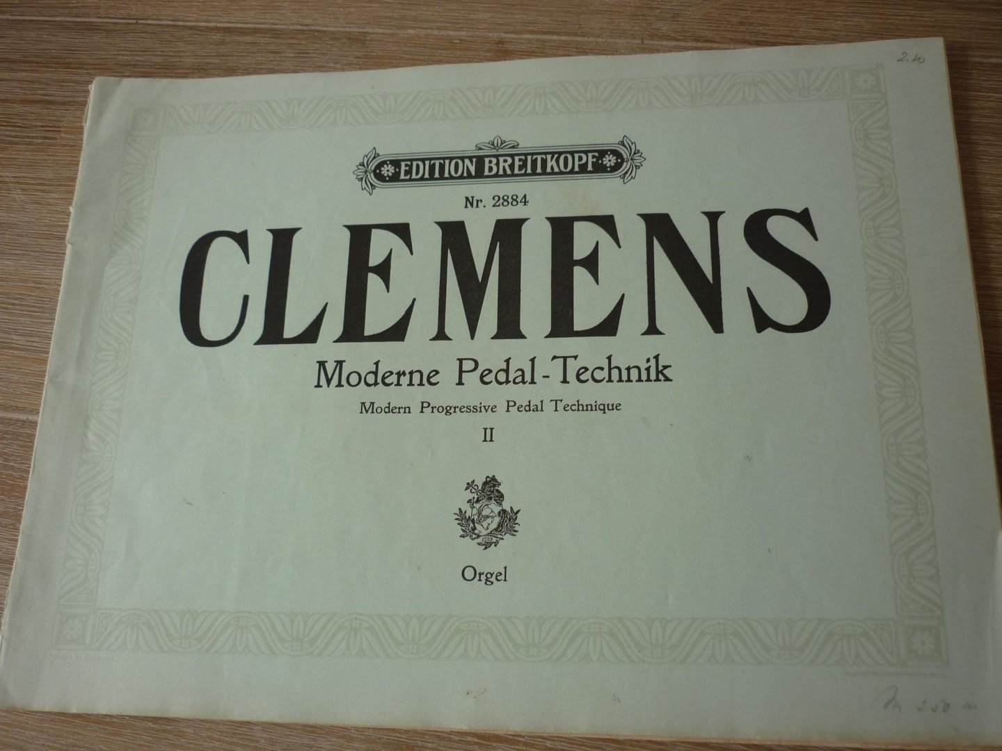 Clemens; Charles E. - Moderne Pedal-Technik - Deel II; in stufenweise fortschreitender Ordnung
