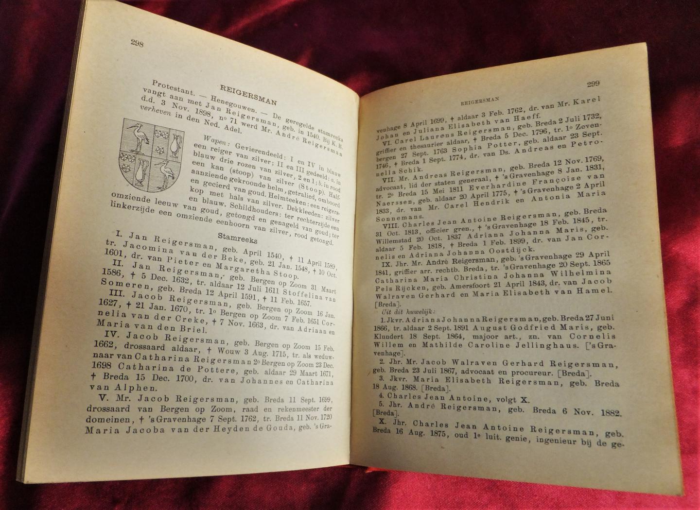 Bijleveld, W.J.J.C. / Wijnaendts van Resandt, W. / Wittert van Hoogland, E.B.F.F. - Nederland´s Adelsboek 1916- 14de jaargang [1.dr]