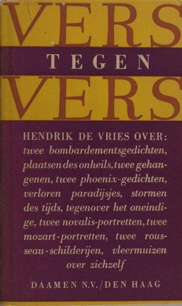 Vries, Hendrik de. - Vers tegen vers.