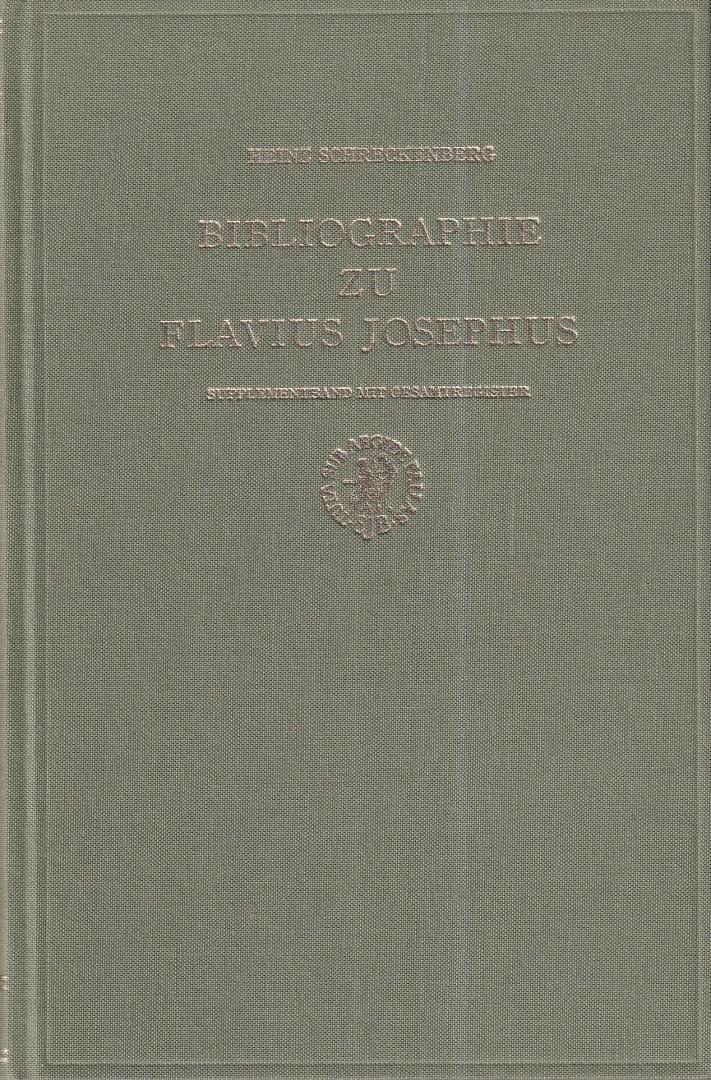 Schreckenberg, Heinz - Bibliographie zu Flavius Josephus - supplementband mit gesamtregister