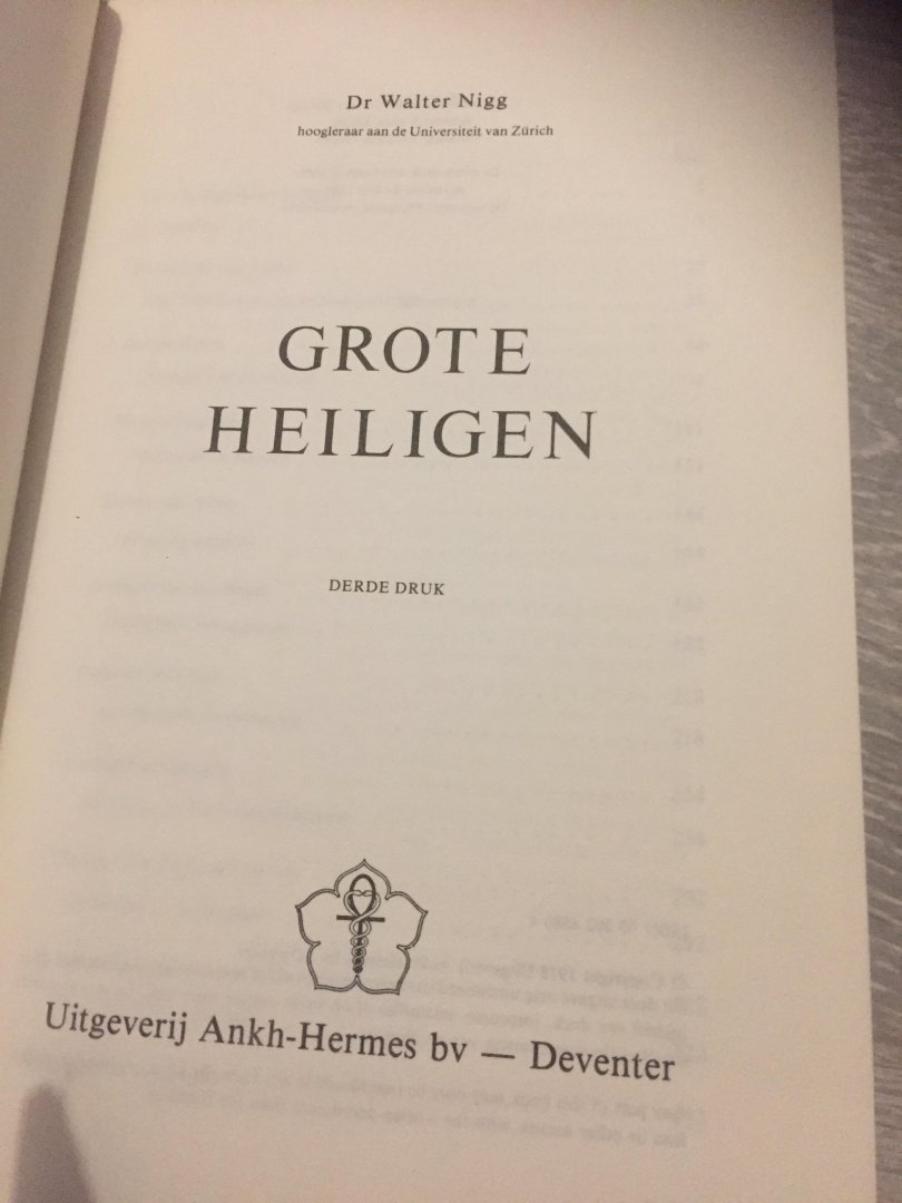 Nigg - Grote heiligen / druk 1