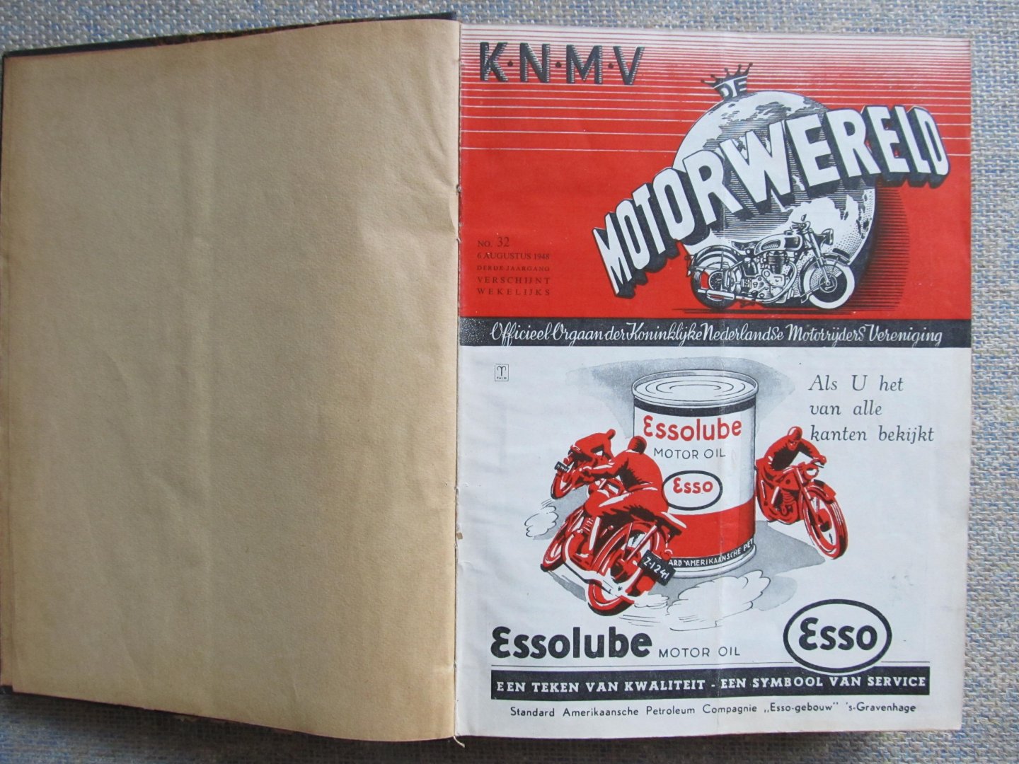  - MOTORWERELD Officieel Orgaan der Koninklijke Nederlandse Mororrijders Vereniging 3e jaargang no 32 (6/8/48) t/m 4e jaargang no 10 (11/3/49)