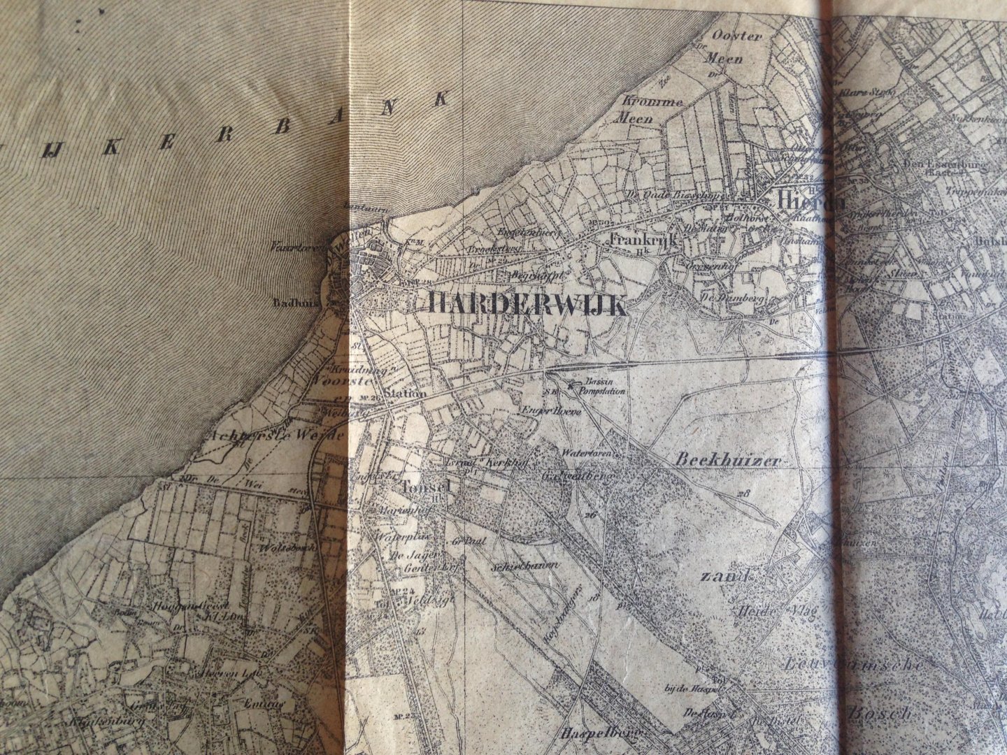  - Harderwijk-HattemTopografische en Militaire Kaart