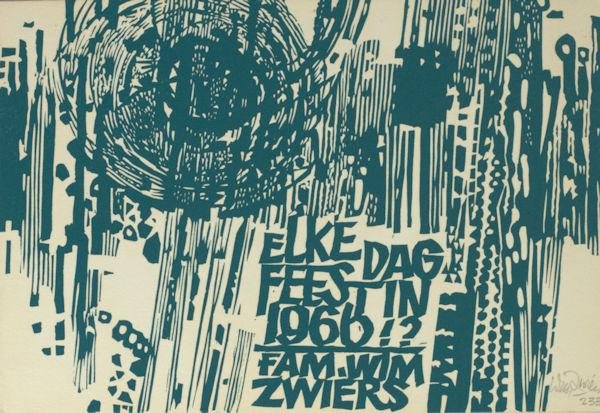 Zwiers, Wim. - Nieuwjaarswens familie Zwiers.