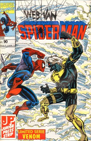 Junior Press - Web van Spiderman 090, Het Oog van de Storm, geniete softcover, gave staat