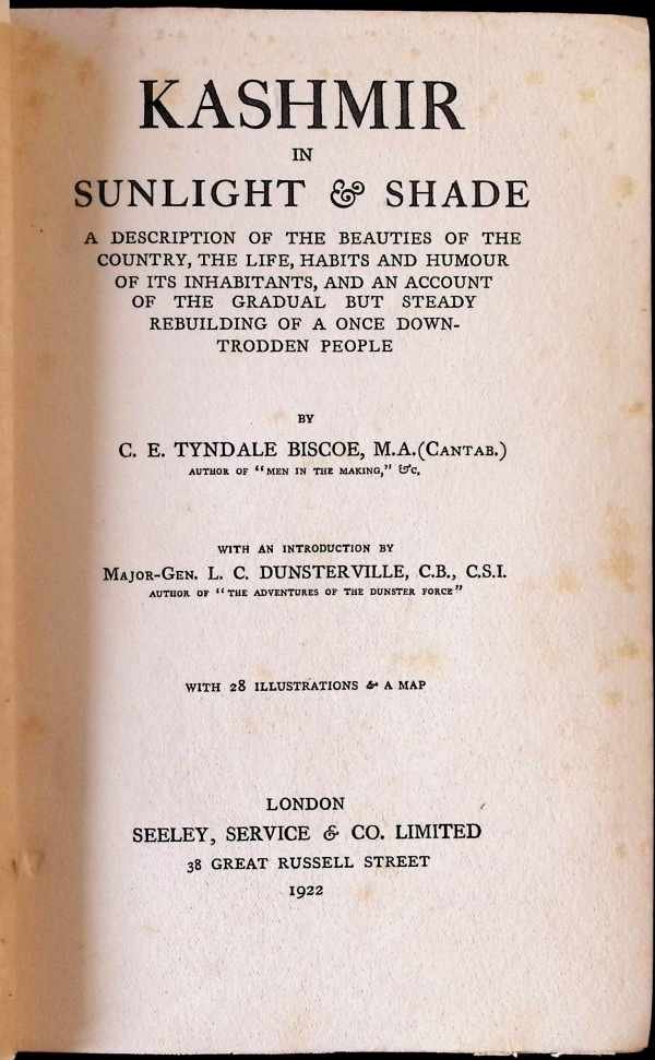C. E. Tyndale Biscoe - Kashmir in sunlight & shade