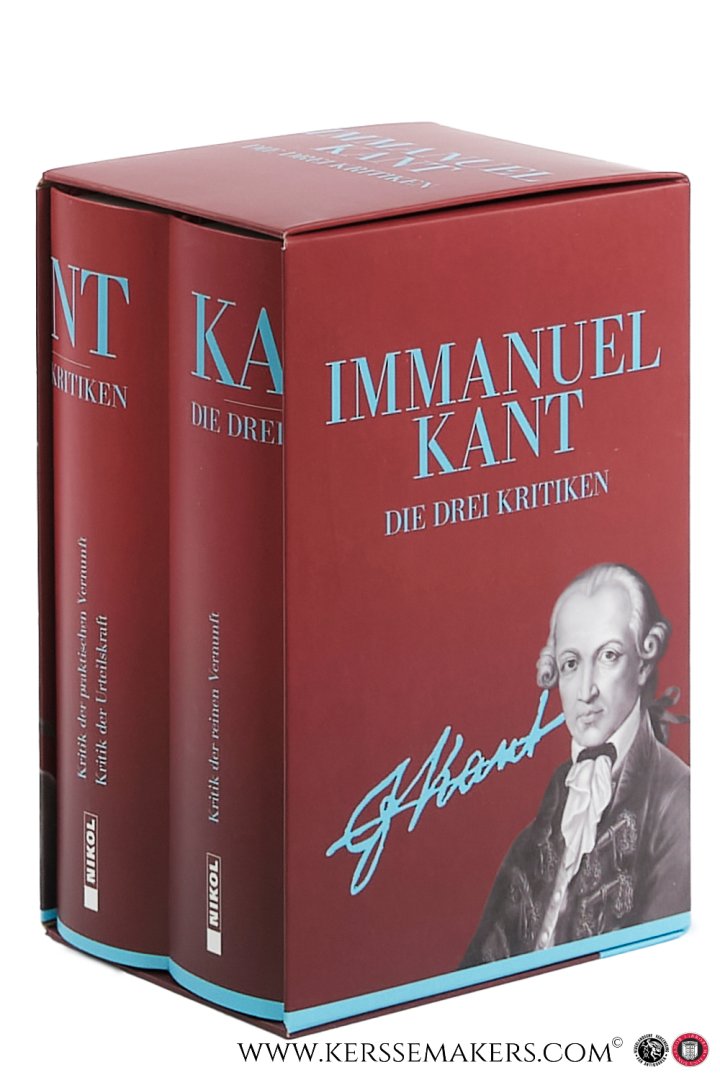 Kant, Immanuel. - Die Drei Kritiken [ 2 volumes in slipcase ].