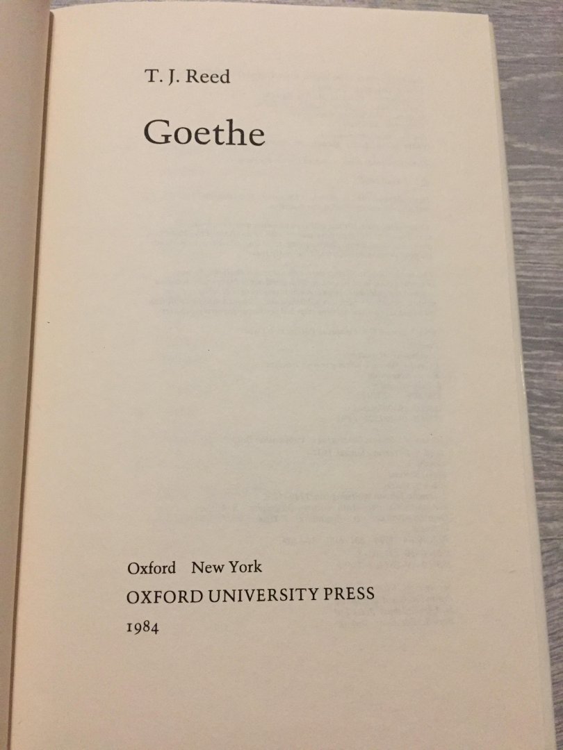 Reed - Goethe