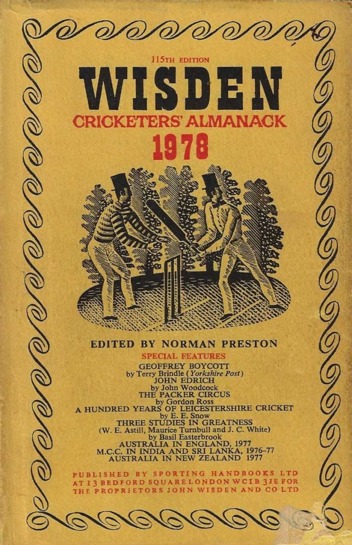 Preston, Norman - Wisden Cricketers' Almanack 1978 -115th edition