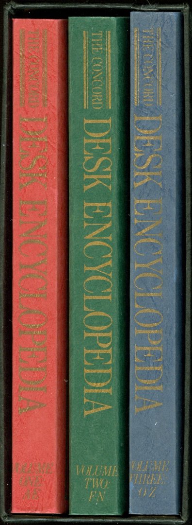 - The Concord Desk Encyclopedia  - 3 delen in cassette