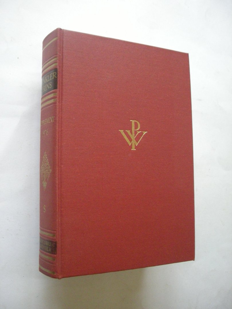 Wiggers, A.j. / Lissens,R.F en anderen, red. - Winkler Prins encyclopedisch supplement 1976