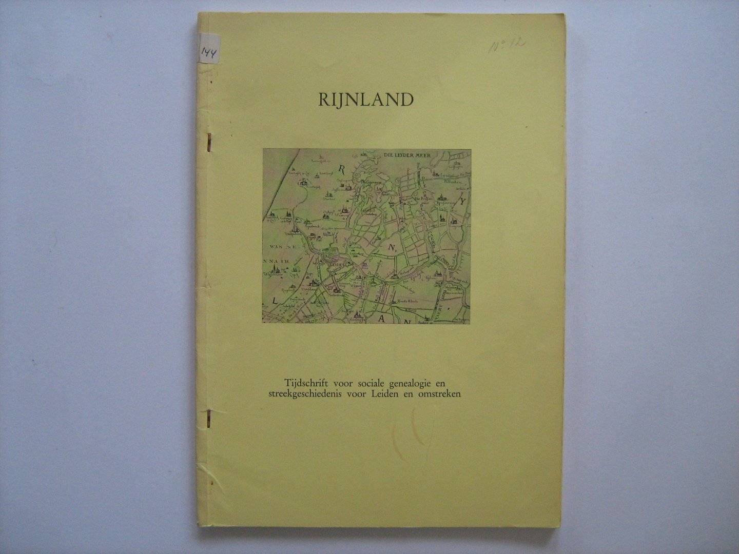 Steur, A.G. - Rijnland, tijdschrift voor Sociale Genealogie en Streekgeschiedenis voor Leiden en omstreken, 12 december 1968, nummers 12