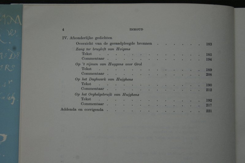 Hooft, P.C.;Tuynman, P.; Zwaan, F.L. - aantekeningen door F.L.Zwaan:  Hoofts Lyriek Deel II  Proeven van Tekst en Commentaar voor de uitgave van Hoofts Lyriek Deel Ii  Gedichten voor Huygens
