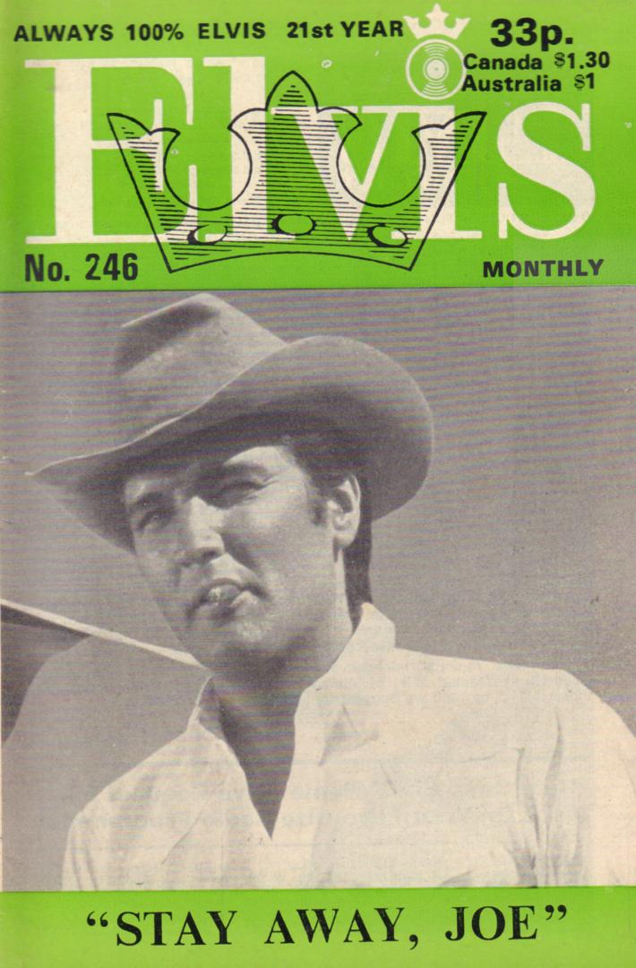 Official Elvis Presley Organisation of Great Britain & the Commonwealth - ELVIS MONTHLY 1980 No. 246,  Monthly magazine published by the Official Elvis Presley Organisation of Great Britain & the Commonwealth, formaat : 12 cm x 18 cm, geniete softcover, goede staat