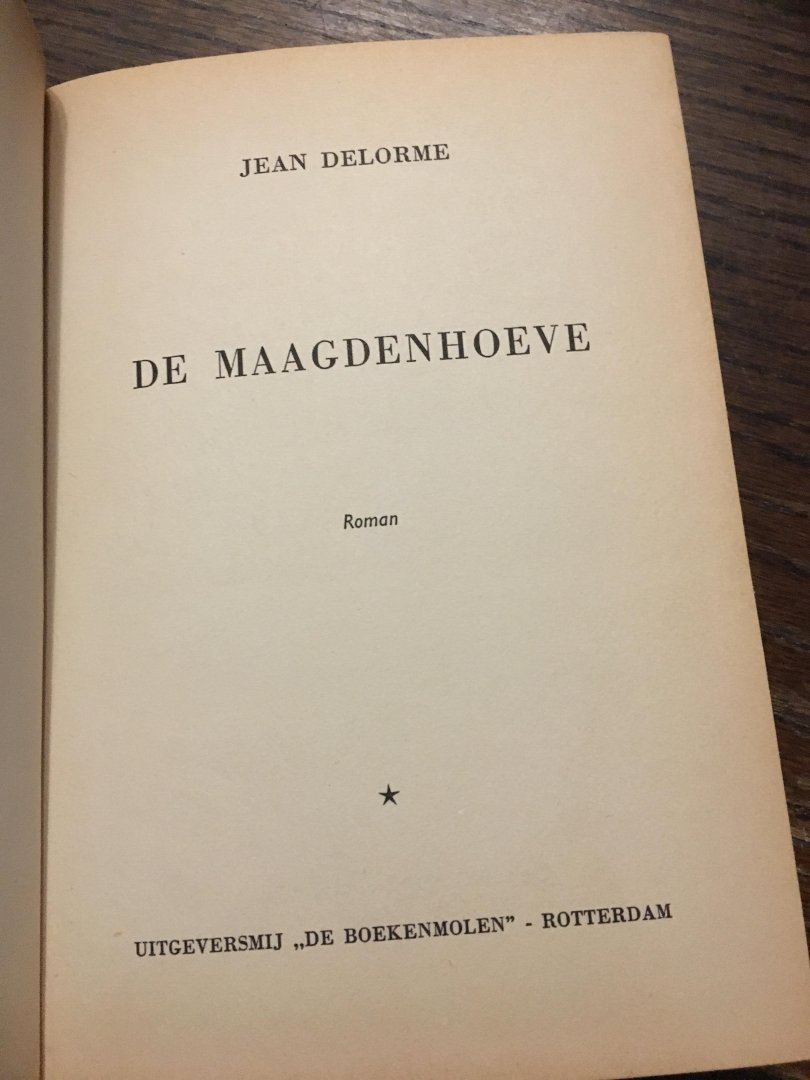 Jean Delorme - De Maagdenhoeve