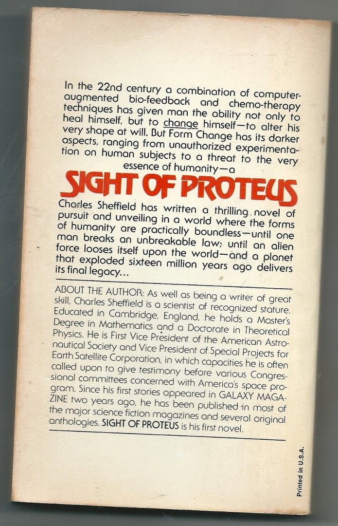 Sheffield, Charles - Sight of Proteus