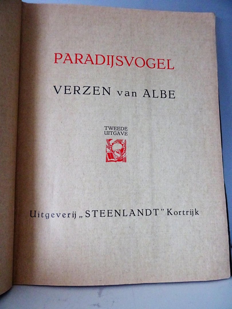 Albe (Renaat Anton Joostens) & Troyer, Prosper de (ills.) - Paradijsvogel