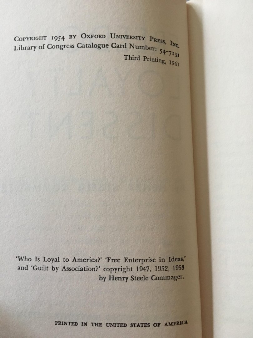 Henry Steele Commager - Freedom Loyalty Dissent