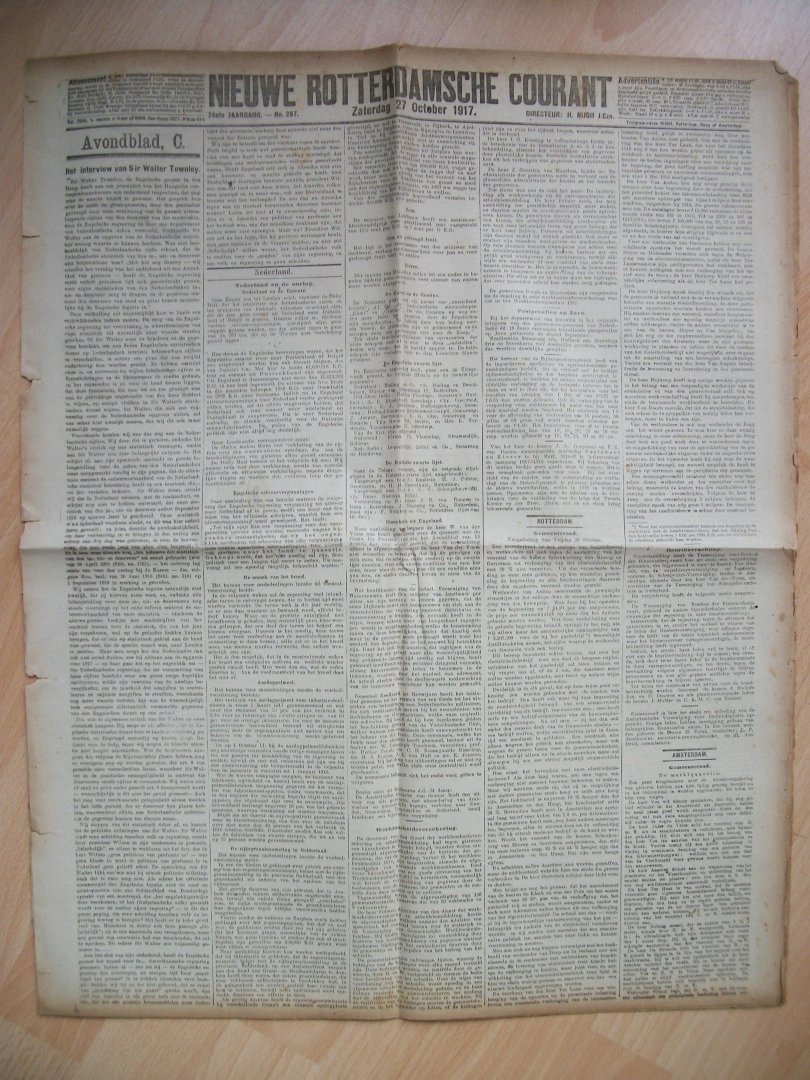  - Nieuwe Rotterdamsche Courant, No.297, Zaterdag 27 October 1917
