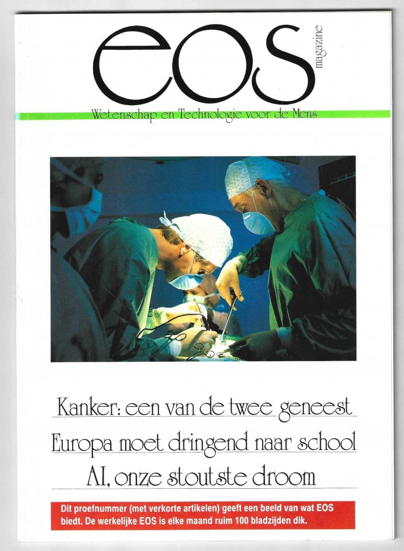  - EOS magazine - 1991 proefnummer - Wetenschap en Technologie voor de Mens