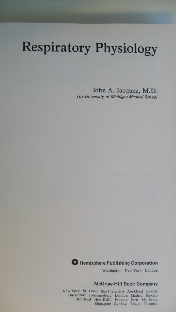 Jacquez John A. - Respiratory Physiology