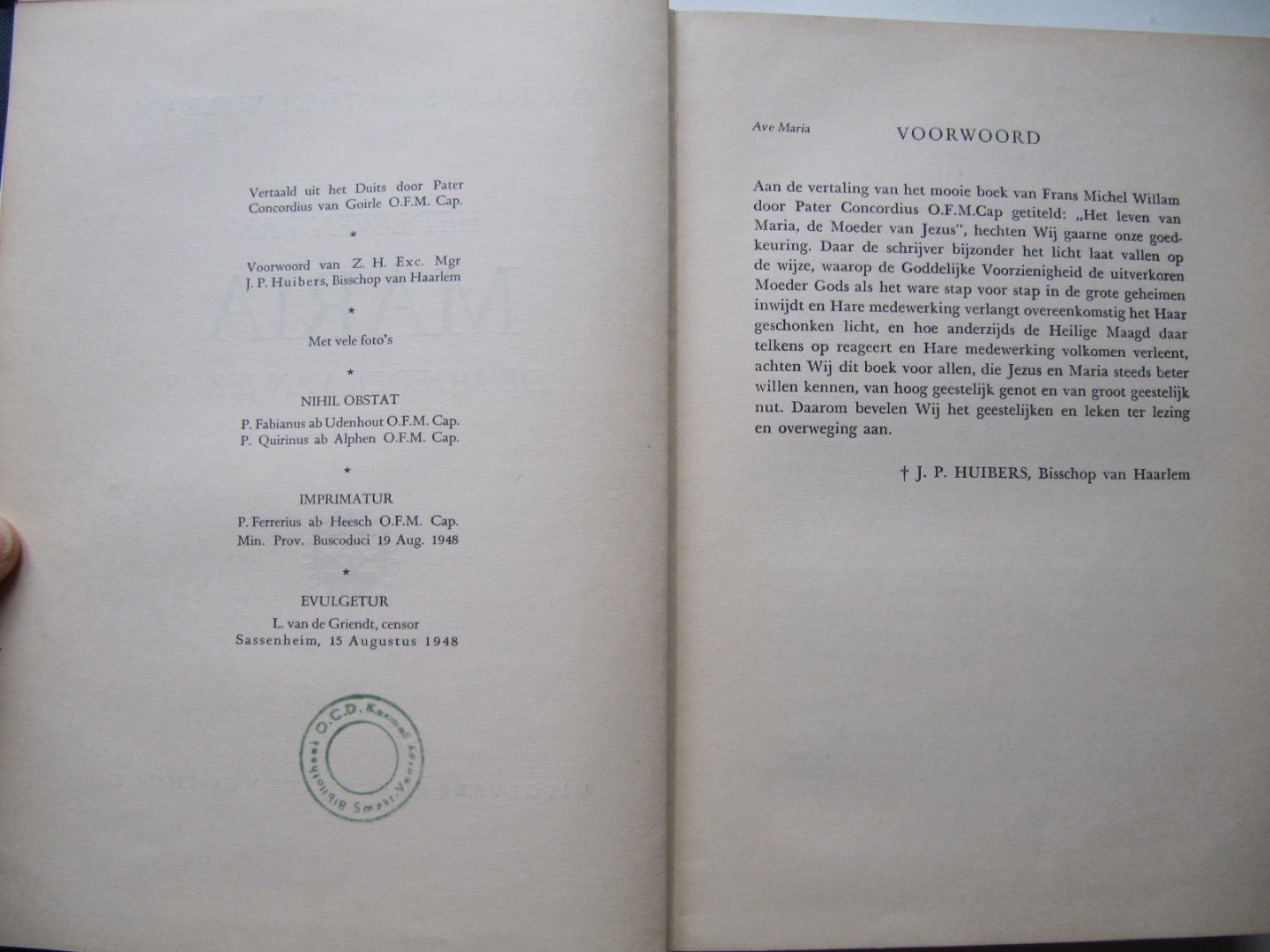 Dr. F. M. William - Leven van Maria (het leven van/ moeder van Jezus)