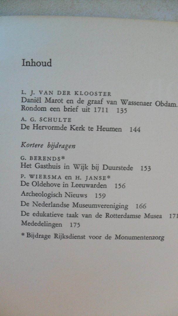 Redactie - Bulletin van de Koninklijke Oudheidkundige Bond  deel 4  -sept. 1975-