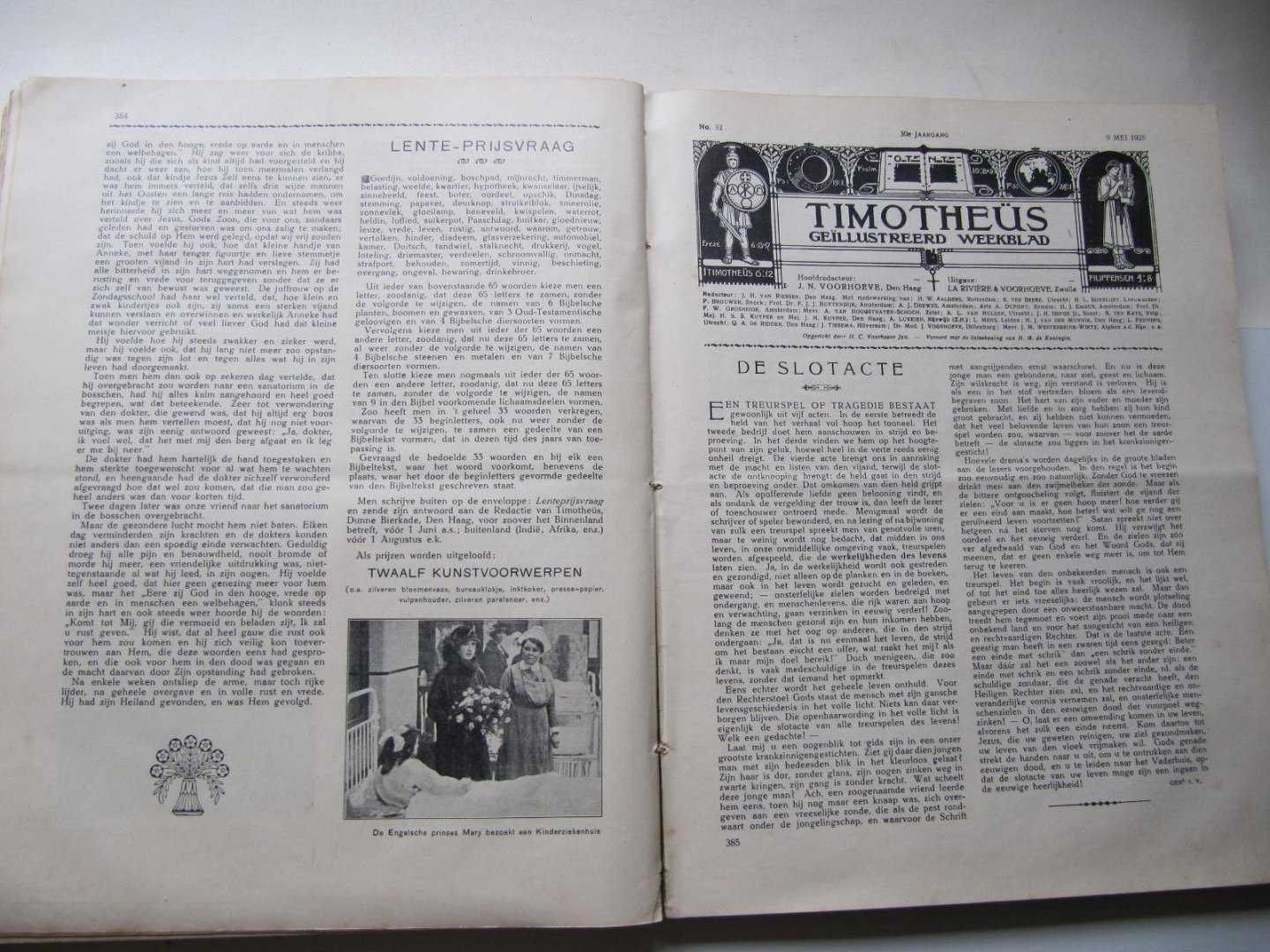 Red. J.N. Voorhoeve - Timotheus - Geillustreerd weekblad