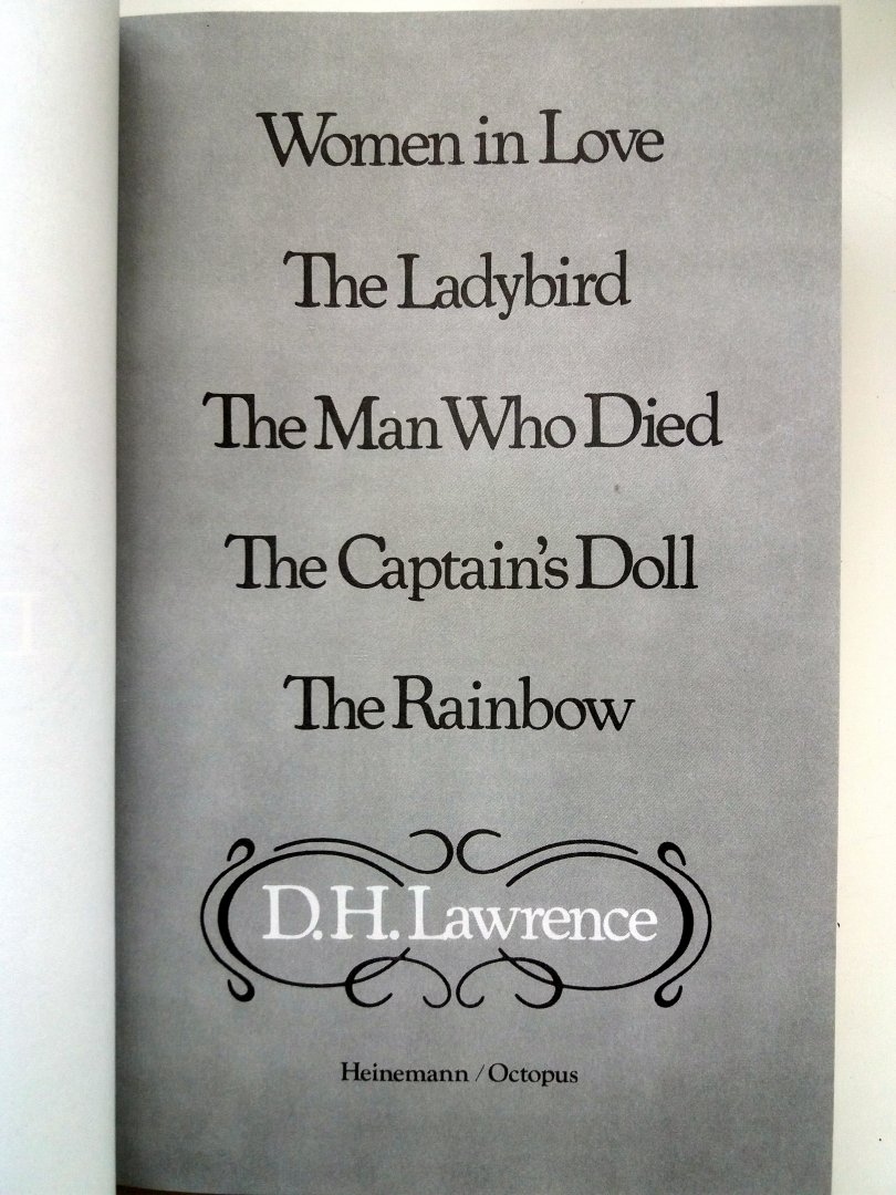 Lawrence, D.H. - Women in Love / The Ladybird / The Man Who Died / The Captain's Doll - The Rainbow (ENGELSTALIG)