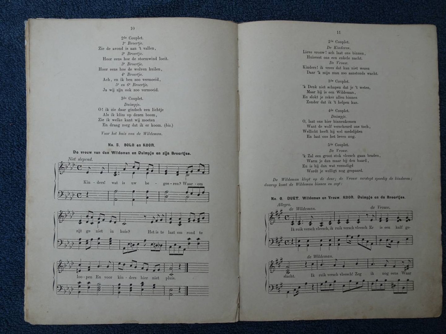 N.n.. - Duimpje. Een sprookje. Dramatisch bewerkt, met berijmden tekst. Piano en zang.