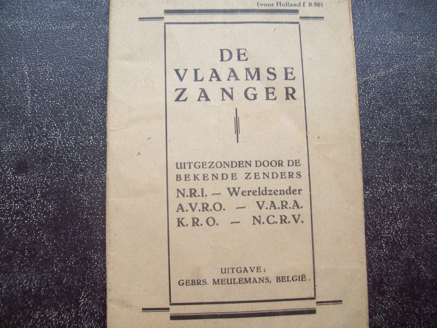 Div. - "De Vlaamse Zanger"  (34 liedjes uit de oude doos)
