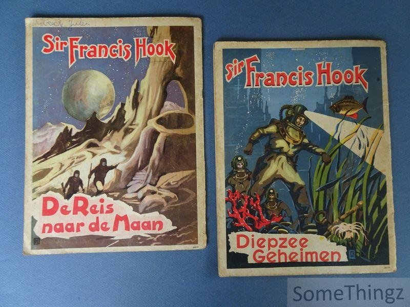 Karlos (K.) (tekenaar). - Sir Francis Hook. De reis naar de maan. / Diepzee geheimen. [2 deeltjes.]