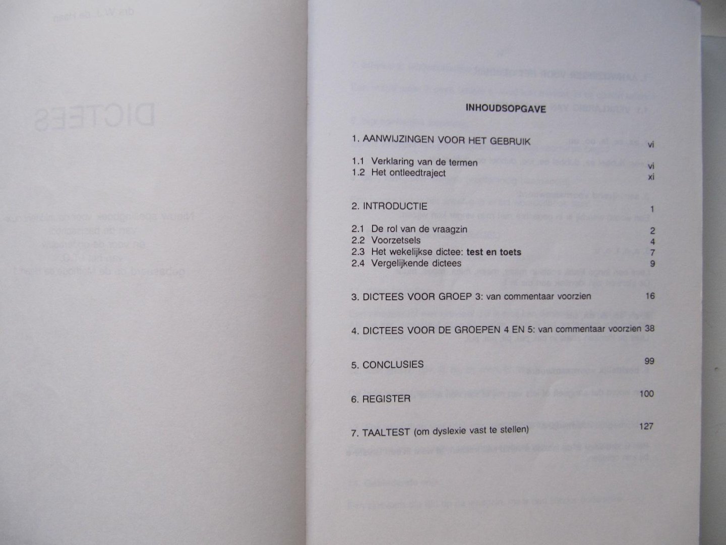 drs. W.J. de Haan - Dictees / druk 1