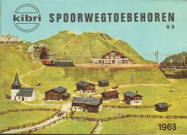 Kibri - Kibri Spoorwegtoebehoren 1963  Spoor HO  Nederlandstalig vol kleurillustraties 32p.