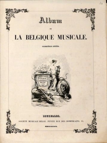Peelaert, Auguste de: - Louis de Male, grand opéra en quatre actes. Ronde chanté par Mm. Albert et Poppé (Album de La Balgique Musicale. Première année, Livraison ?)