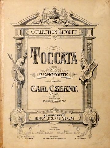 Czerny, Carl: - [Op. 092] Toccata für Pianoforte. Op. 92. Revidirt von Clemens Schulze
