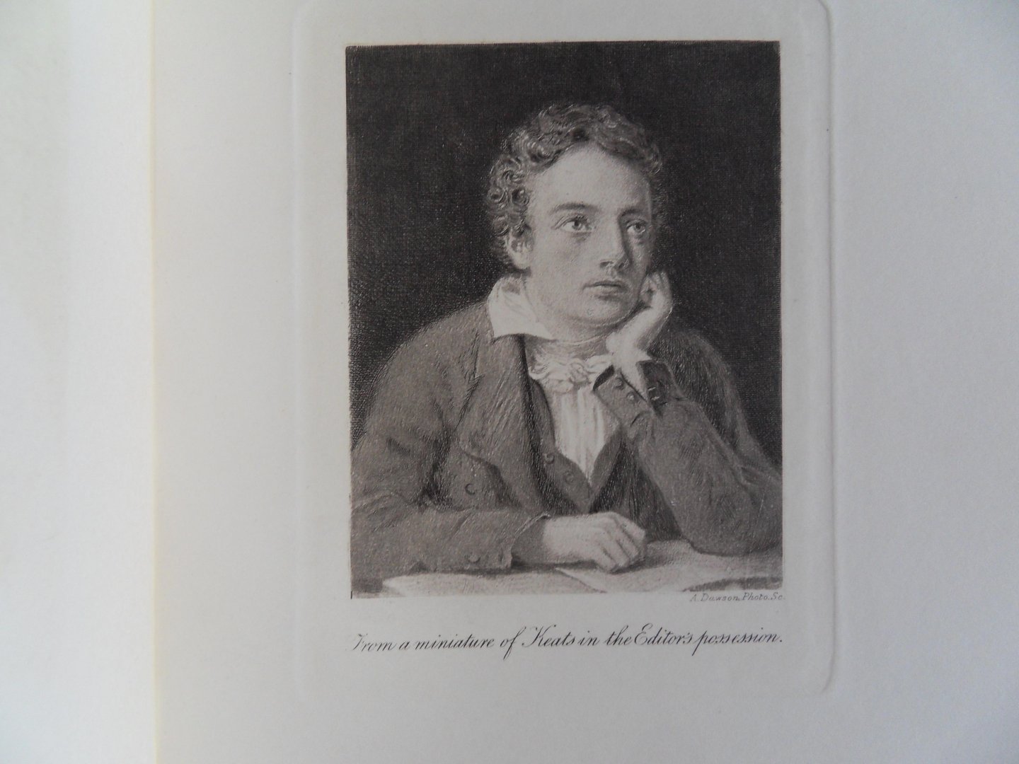 Buxton Forman, M. [ inleiding ]. - John Keats and His Family. - A series of portraits. [ Six Photogravures ]. [ Only 100 copies printed ].