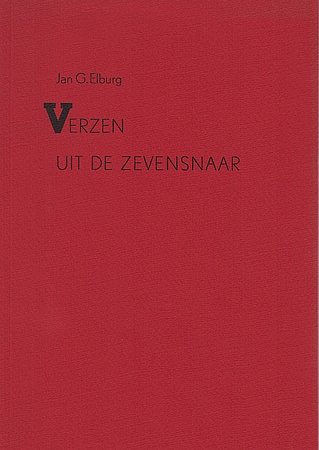 ELBURG, Jan G. - Verzen uit de Zevensnaar.