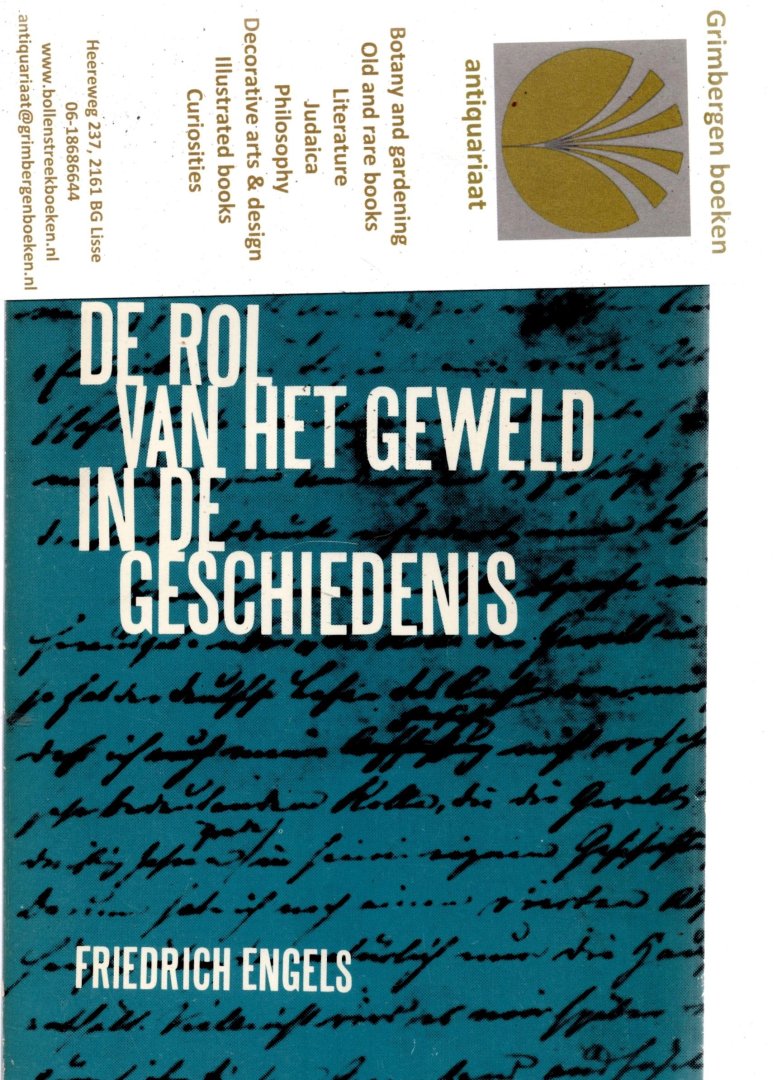 Engels, Friedrich - De rol van het geweld in de geschiedenis
