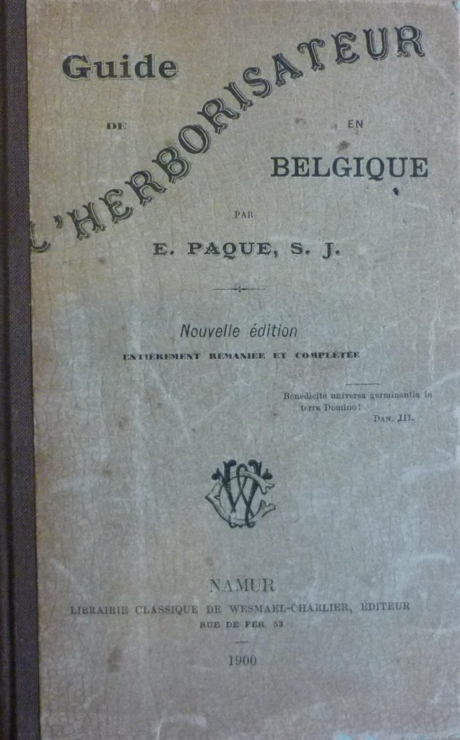 Paque, E. - Guide de l'herborisateur en Belgique