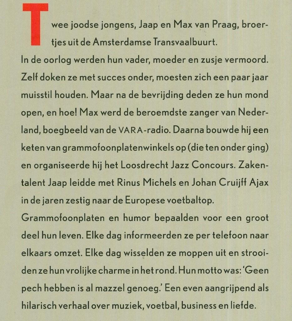 Praag, Marga van, Liempt, Ad van - Jaap en Max - het verhaal van de broers Van Praag