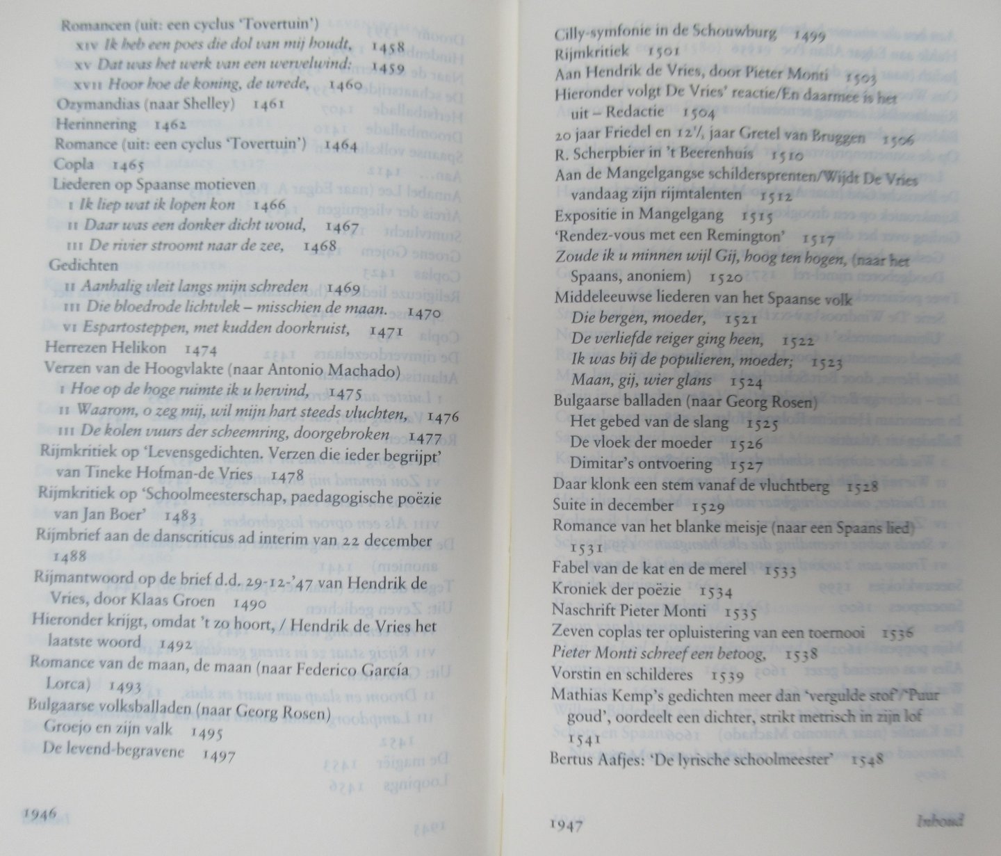 Vries, Hendrik de - Verzamelde gedichten