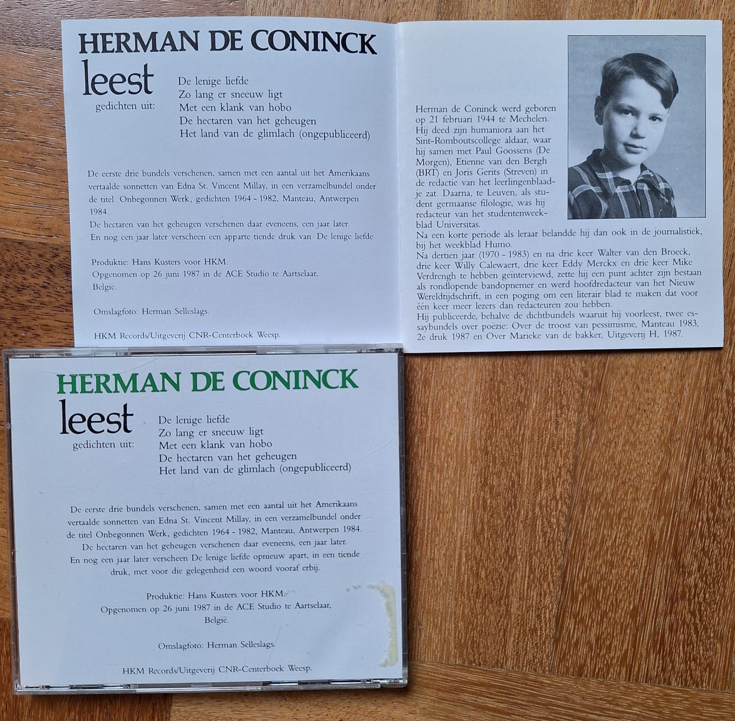 Coninck, Herman de - Het tasten van wind / Herman de Coninck leest