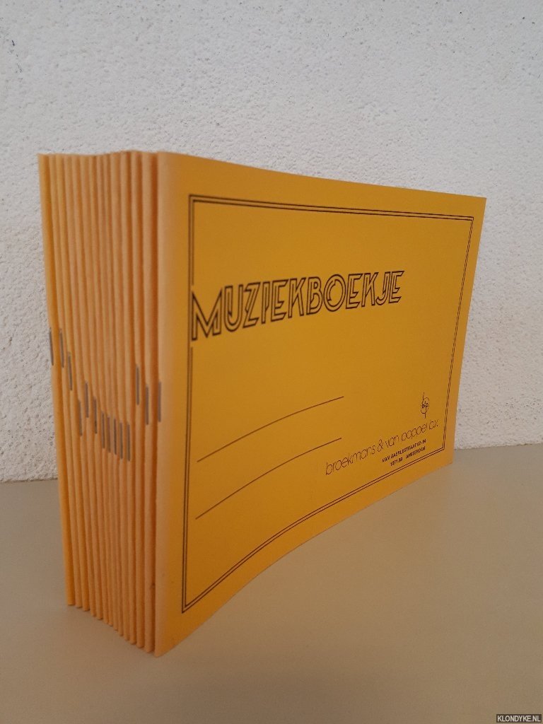 Broekmans & Van Poppel B.V. - 14x Muziekboekje (ongebruikt)
