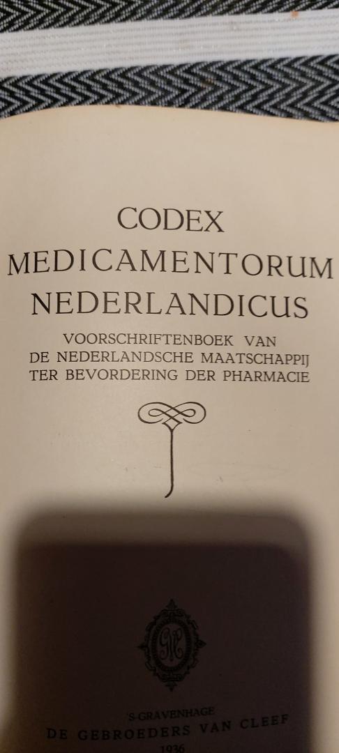 diverse auteurs - Codex medicamentorum nederlandicus