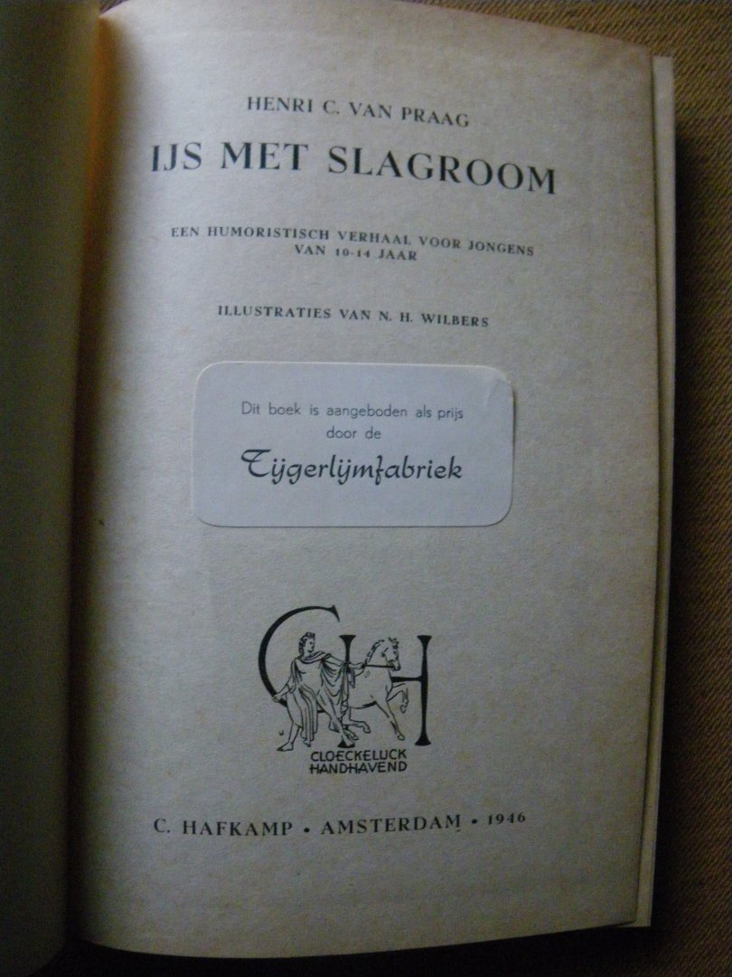 praag h. c. van - ijs met slagroom