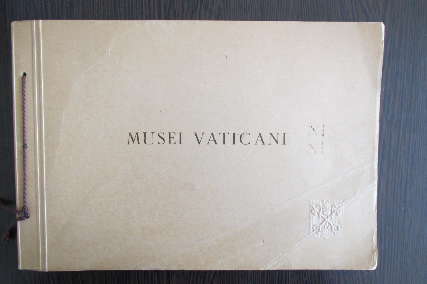 onbekend - Musei Vaticani + oud toegangsbewijs en ansichtkaart - Vaticaan