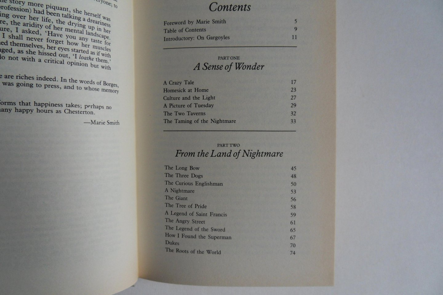Chesterton, G.K. [Smith, Marie - selection and introduction ]. - Daylight and Nightmare. - Uncollected Stories and Fables.
